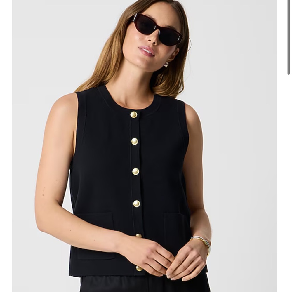 J.Crew Factory Button Up Sweater Vest - Picture 6 of 6
